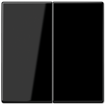 LS1565.07SW LS 990 Черный Накладка светорегулятора 2-х канального нажимного Jung LS серия