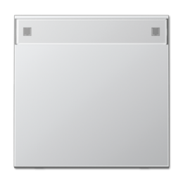 AL2990NA LS 990 Алюминий Клавиша 1-я с полем для надписи  Jung LS серия