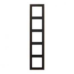 ME2985AT Рамка LS 990 Античная латунь 5-постовая Jung