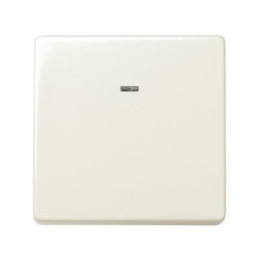 27254-62 Выключатель одноклавишный проходной с 3-х мест с подсветкой, 10А 250В, широкий модуль, Simon 27, слоновая