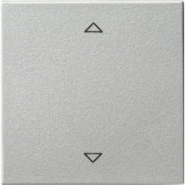 054526 Радионакладка системы управления жалюзи с возможностью подключения датчиков Алюминий Gira