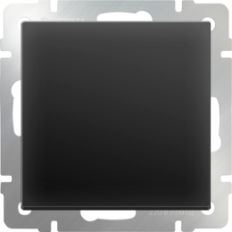 WL08-SW-1G Выключатель одноклавишный  (черный матовый) Antik Werkel a029851