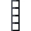 A584SW Рамка A 500 Черный 4-постовая Jung