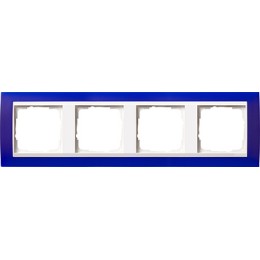 0214399 Рамка Event Синий / Белый 4-постовая Gira