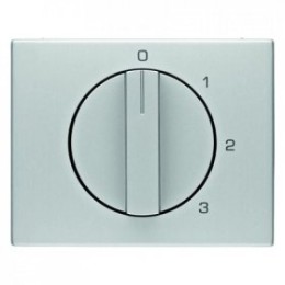 10877103 Центральная панель с вращающейся ручкой для 3-уровневого выключателя цвет: алюминий K.5 Berker