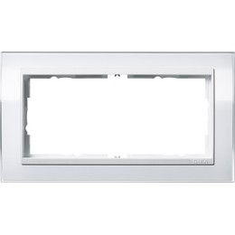 1002723 Рамка без перегородки Event Clear Белый 2-постовая Gira