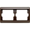 13630001 Рамка Arsys Коричневый с блеском 2-постовая Berker