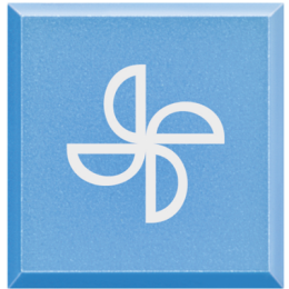 H4920LE Axolute Сменные клавиши с символами для кнопок с подсветкой HC-HS-4038LA/Вентилятор Bticino