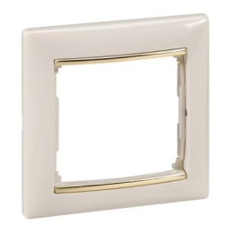 774151 Рамка Valena Слоновая кость / Золото 1-постовая Legrand