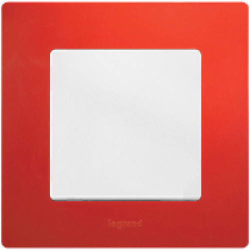672531 Рамка Etika Красный 1-постовая  Legrand
