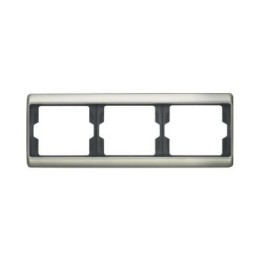 13740004 Рамка Arsys Нержавеющая сталь 3-постовая Berker