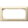 100201 Рамка без перегородки Standard 55 Кремовый глянец 2-постовая Gira