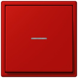 LC990KO532090 Les Couleurs® Le Corbusier Клавиша для выключателя/кнопки с окошком для подсветки rouge vermillon 31 Jung