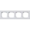 0214225 Рамка установочная для монтажа заподлицо E2 Чисто-белый шелковисто-матовый 4-постовая Gira