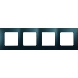 672584 Рамка Etika Антрацит 4-постовая Legrand