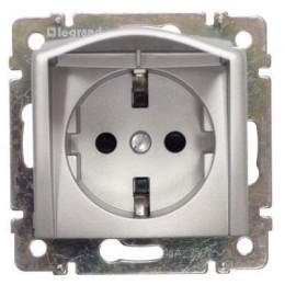 770122 Valena Розетка 1-ая с/з с крышкой Legrand