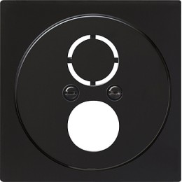 027747 Накладка с опорной пластиной и переходником для вычислительной техники и средств связи Черный Gira S-color