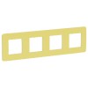NU280811 Рамка Unica Studio Color Зеленое яблоко / Белый 4-постовая Schneider Electric