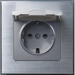 WL11-Frame-01 Рамка на 1 пост (алюминий) Aluminium Werkel a033739