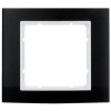 10113025 Рамка B.3 Черный / Полярная белизна 1-постовая Berker