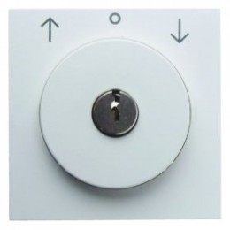 10821909 Центральная панель с замком к жалюзийному замочному выключателю цвет: полярная белизна, матовый S.1/B.1/B.3/B.7 Glas Berker