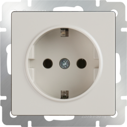 WL03-SKG-01-IP20-ivory Розетка с заземлением (слоновая кость) Antik Werkel a028892