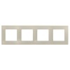672514 Рамка Etika Слоновая кость 4-постовая Legrand
