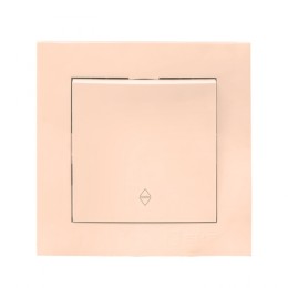 Выключатель 1-кл. 10А кремовый проходной EKF Валенсия EWV10-025-20