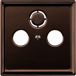 MTN4123-4015 Накладка TV/FM/SAT, коричневый, Merten