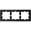 MTN4030-6503 Рамка D-Life Черный оникс 3-постовая Merten
