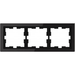 MTN4030-6503 Рамка D-Life Черный оникс 3-постовая Merten