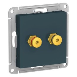 ATN000887 Atlasdesign Аудиорозетка двойная, Изумруд Schneider Electric
