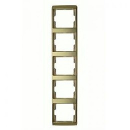13540002 Рамка Arsys Золото 5-постовая вертикальная Berker