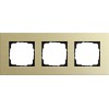 0213217 Рамка Esprit Светлое золото 3-постовая Gira