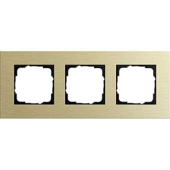 0213217 Рамка Esprit Светлое золото 3-постовая Gira