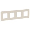NU280824 Рамка Unica Studio Color Шампань / белый 4-постовая Schneider Electric