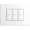 HW4803AW Рамка Axolute Air Белый матовый 3-модульная Bticino