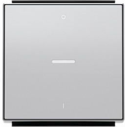 8501.4 PL Клавиша для выключателей/переключателей/кнопок с линзой и маркировкой O/I 1-клав серебряный, ABB
