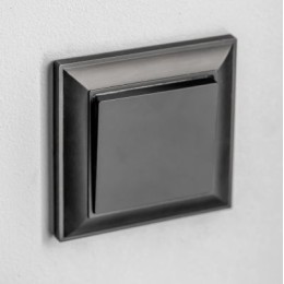 WL08-SW-1G-2W Выключатель одноклавишный проходной (черный матовый) Antik Werkel a029867