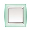 82613-30 Рамка декоративная, 1 пост, с подсветкой по периметру, разъём для подключения выключателя одноклавиш Simon 82