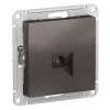 ATN000681 Atlasdesign Розетка телефонная RJ11, механизм, Мокко Schneider Electric