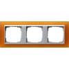 021369 Рамка Event Янтарный / Алюминий 3-постовая Gira