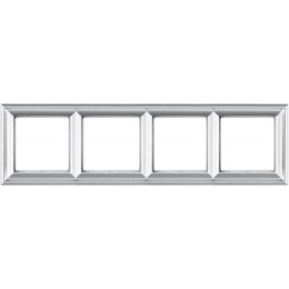 EPD484AL Рамка ECO Profi Deco Алюминий 4-постовая гор/верт. Jung