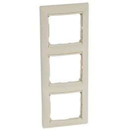 774357 Рамка Valena Слоновая кость 3-постовая вертикальная Legrand