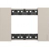 KA4803KM Рамка Bticino Living Now Бежевый 3-модульная