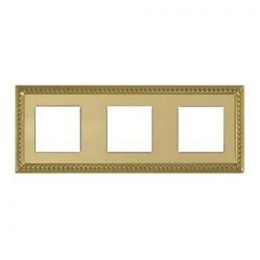 FD01233OB Рамка Sevilla Bright Gold 3-постовая Fede