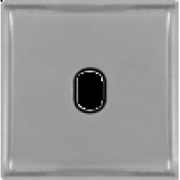 FD04320CB-M Латунная накладка под 1 тумблер , цвет Bright Chrome+-black FEDE