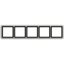 CD585PT Рамка CD 500 Платина 5-постовая Jung