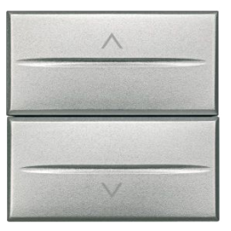 HC4027/2 Axolute 2-х кнопочный переключатель 16 А, 1Р 1-0-2 – 2 модуля Bticino