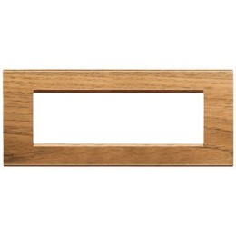 LNA4807LNC Рамка LivingLight Квадрат Европейский орех 7 модулей Bticino